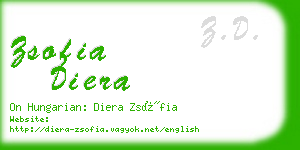 zsofia diera business card